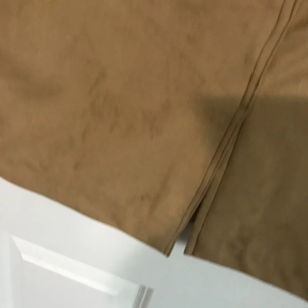 Fashionable tan skirt with pockets Liz Claiborne Woman 20W - Looks like suede! - Picture 4 of 6